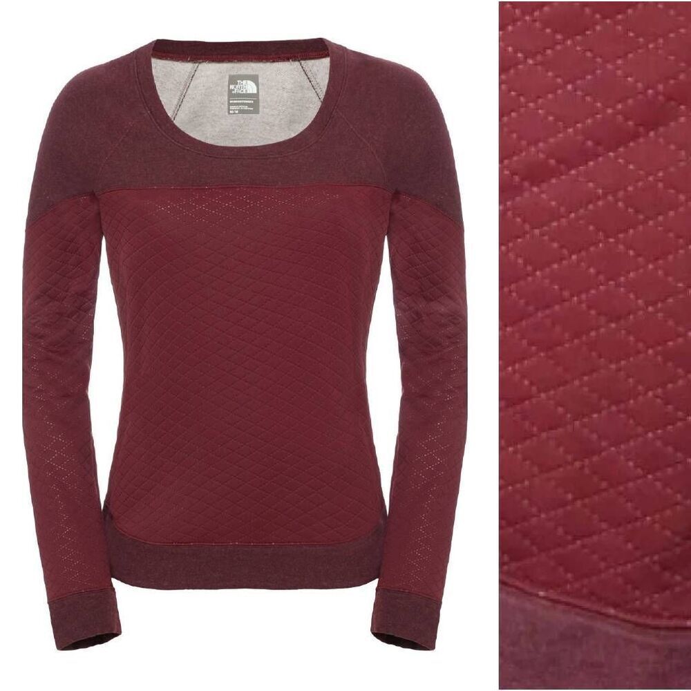 The North Face Burgundy Recover Up Crew‎ Popover Sweater Sweatshirt Large
